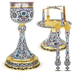 Enamel Chalice Set - 600ml (Mount Athos)