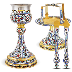 Enamel Chalice Set - 500ml (Mount Athos)