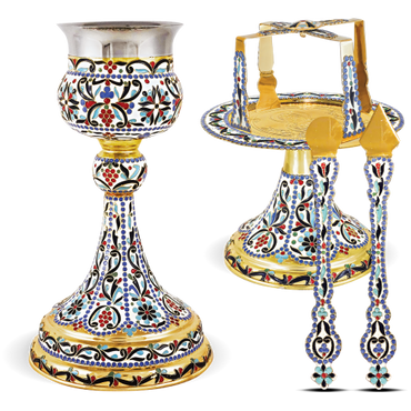 Enamel Chalice Set - 500ml (Mount Athos)