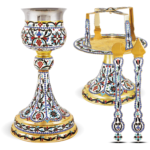 Enamel Chalice Set - 500ml (Mount Athos)