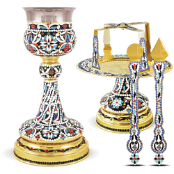 Enamel Byzantine Chalice Set - 500ml