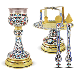 Enamel Byzantine Chalice Set - 250ml