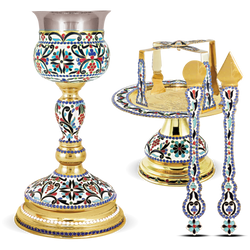 Enamel Byzantine Chalice Set - 500ml