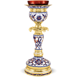 Vigil Oil Lamp (Enamel) - Byzantine