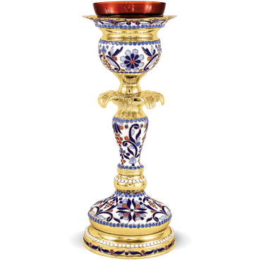 Vigil Oil Lamp (Enamel) - Byzantine