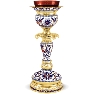 Vigil Oil Lamp (Enamel) - Byzantine