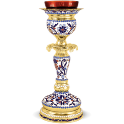 Vigil Oil Lamp (Enamel) - Byzantine