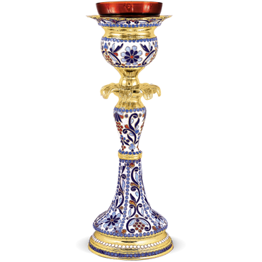 Vigil Oil Lamp (Enamel) - Byzantine