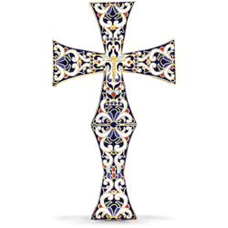 Orthodox Enamel Blessing Cross - Patmos