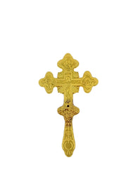 Byzantine Priest Blessing Cross plated Gold