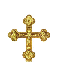 Byzantine Orthodox Priest Blessing Cross - Gold Plated