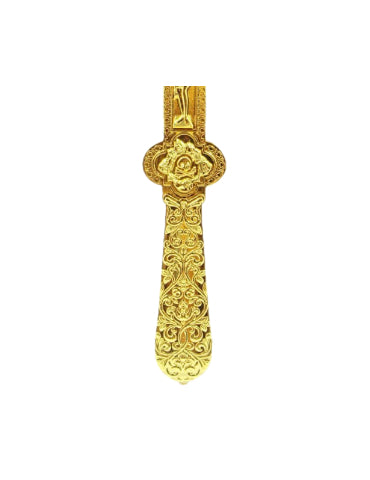 Byzantine Orthodox Priest Blessing Cross - Gold Plated