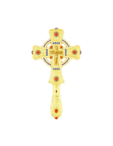 Blessing Cross with Enamel and original stone