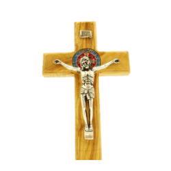 Olive wood Blessing Cross that seats on the table