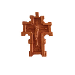 Blessing Carved Wooden Cross