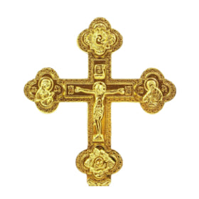 Byzantine Orthodox Priest Blessing Cross - Gold Plated