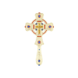 Blessing Cross with Enamel and Original stone