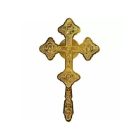 Byzantine Orthodox Priest Blessing Cross - Gold Plated