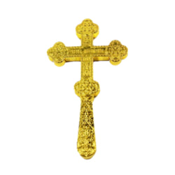 Byzantine Orthodox Priest Blessing Cross - 3D and Gold Plated