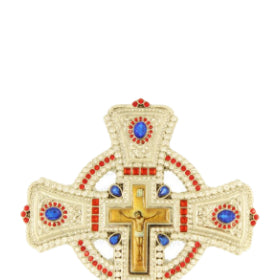 Blessing Cross with Enamel and Original stone