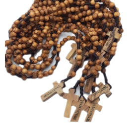 Olive Wood Rosary in Bundle from Jerusalem