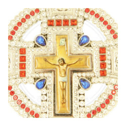 Blessing Cross with Enamel and Original stone