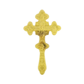 Byzantine Orthodox Priest Blessing Cross - Gold Plated