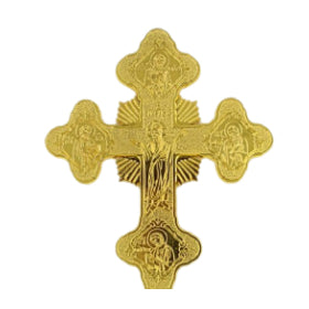 Byzantine Orthodox Priest Blessing Cross - Gold Plated