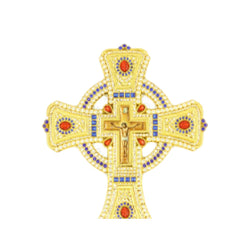 Blessing Cross with Enamel and original stone