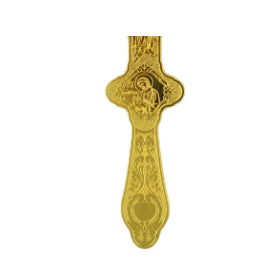 Byzantine Orthodox Priest Blessing Cross - Gold Plated