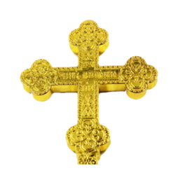 Byzantine Orthodox Priest Blessing Cross - 3D and Gold Plated