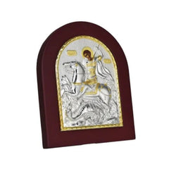 Silver and wooden frame Table And Wall Icons