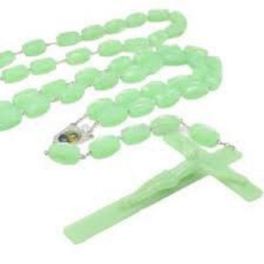 Glow in the dark wall Rosary from Jerusalem