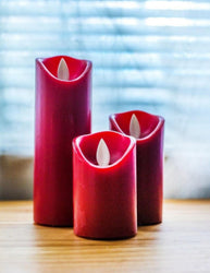 Red Wax LED Candles