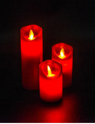 Red Wax LED Candles