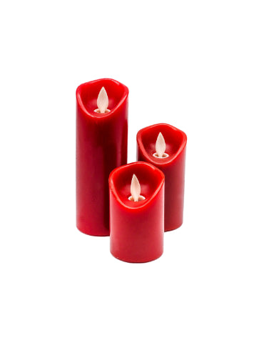 Red Wax LED Candles