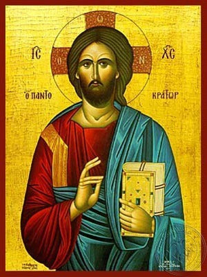 Christ Blessing Icon - Hand-Made