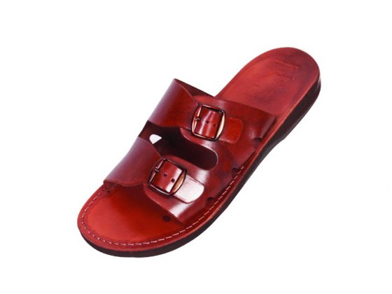 Buy Classic Wide V-Strap Flip-Flop Handmade Leather Biblical Sandals -  Aaron