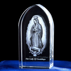 Crystal Carved with different Holy Images