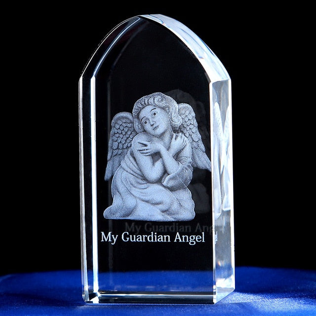 Crystal Carved with different Holy Images