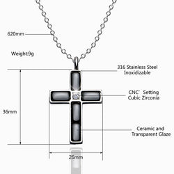 Cubic Zircon Cross Necklaces