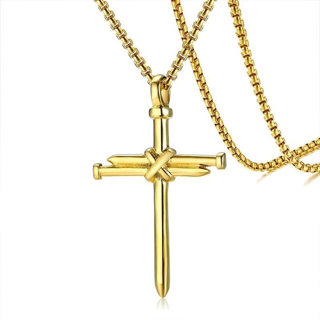 Nail Cross Necklaces