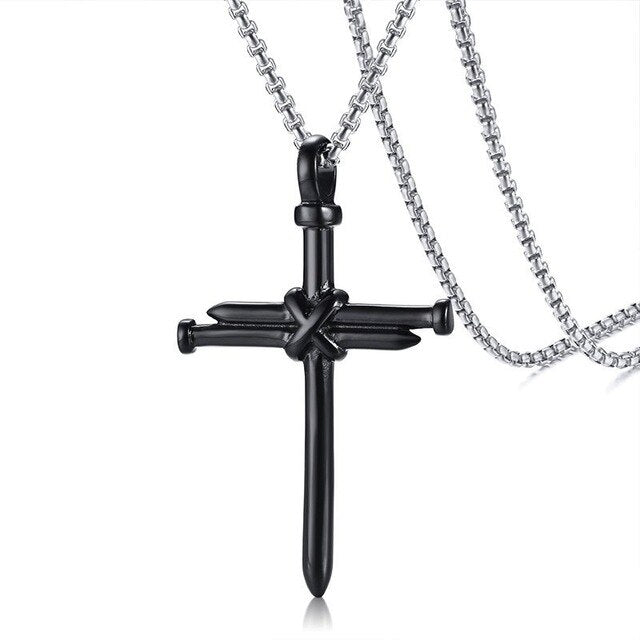 Nail Cross Necklaces