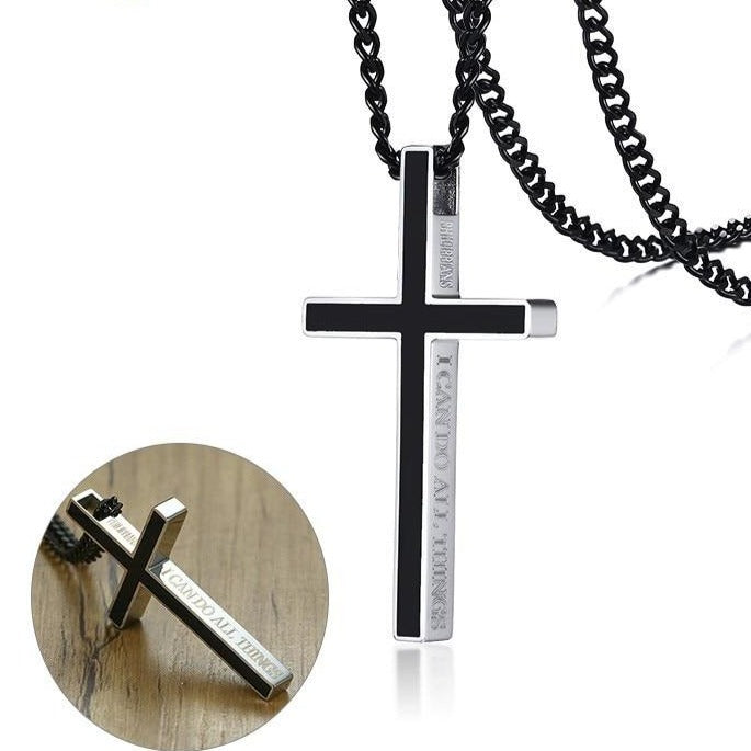 Cross Pendants with Philippians 4:13 Inscribed