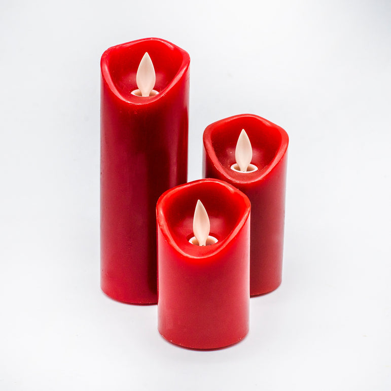 Red Wax LED Candles