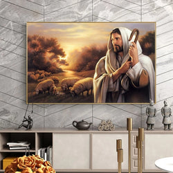 Canvas 'Jesus The Shepherd' Painting