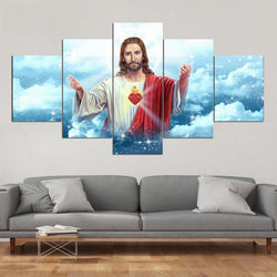 Canvas Heart Of Jesus Painting