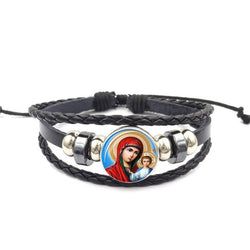 Christian Leather Bracelet