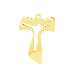 Crucifix in Blank Pendant Both Sides Mirror