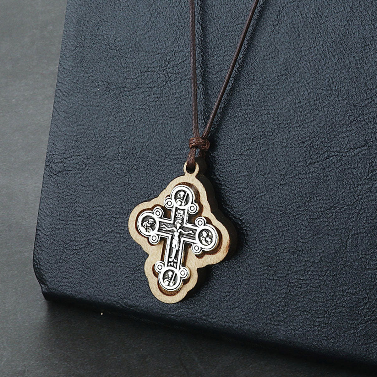 Small Wooden Cross Christianity Necklace Pendant Chain wood crucifix  Armenian | eBay